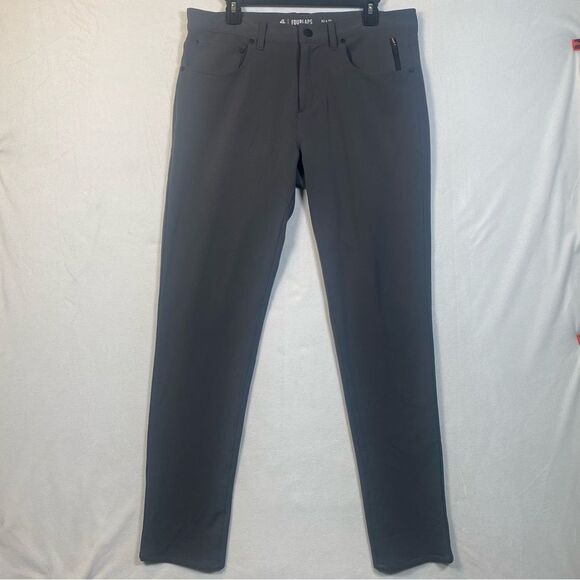 4 Fourlaps Gray Pants Style 1072 Size 32 - Picture 1 of 14